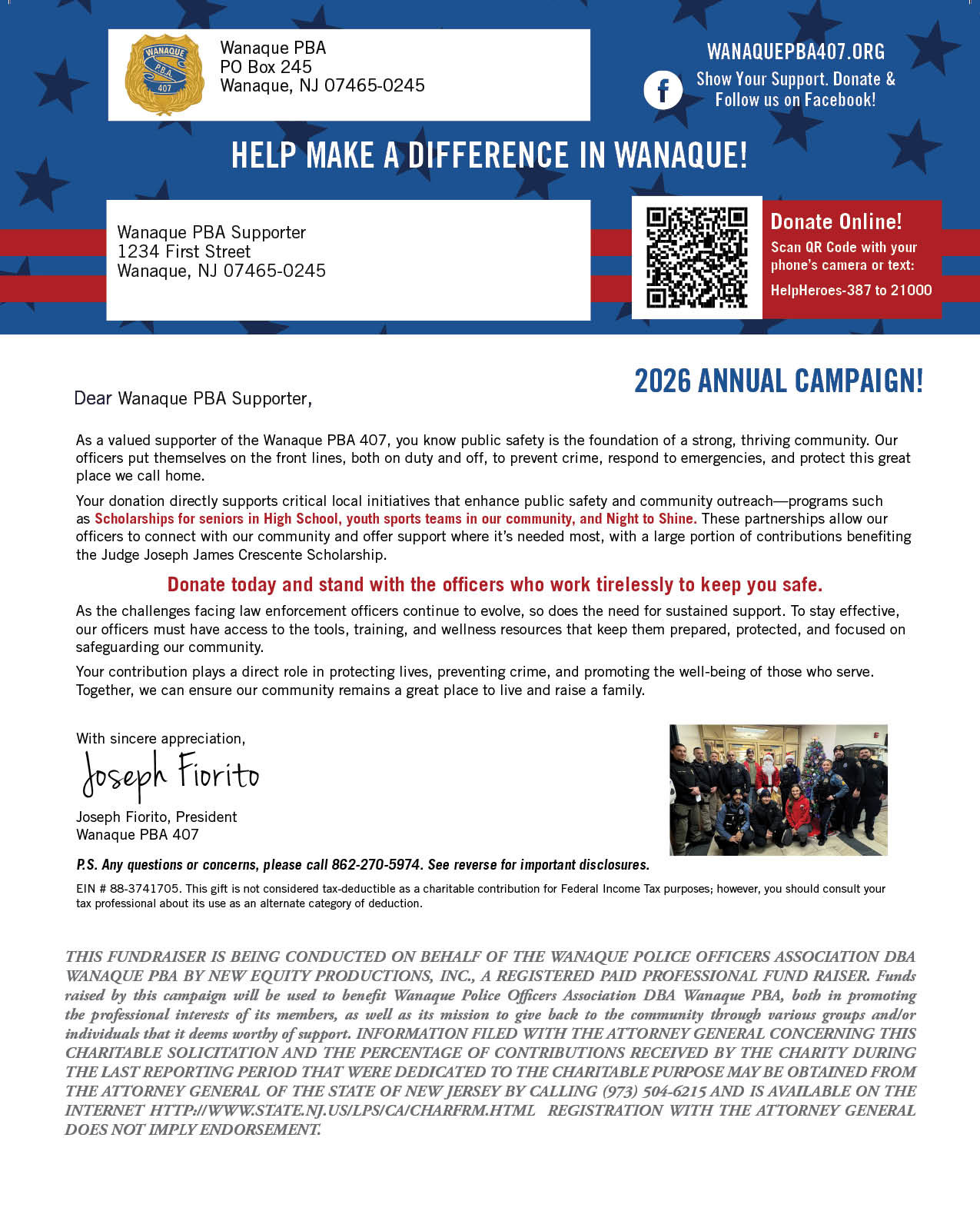 Donation Letter