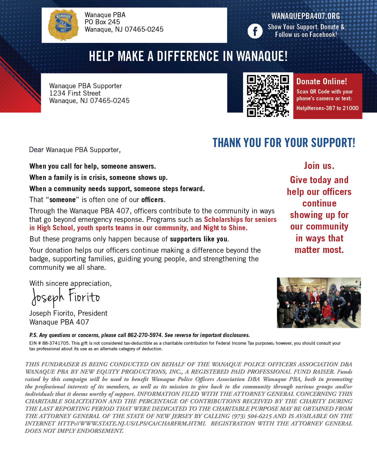 Donation Letter